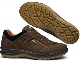 Черевики низькі на шнурівці 41709var24 коричневі